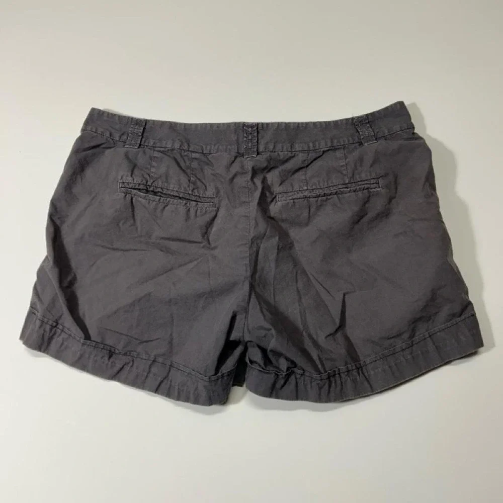 J Crew Gray Cotton Chino Shorts Size 4